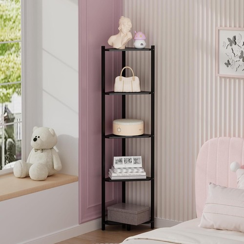 Bamboo tall corner shelf - tall,