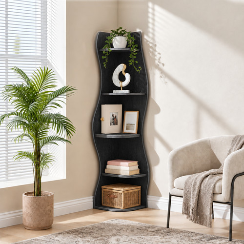Corner shelf modern - modern, wavy