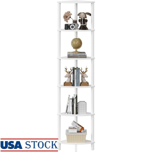 Adjustable tier corner shelf - adjustable, 6-tier