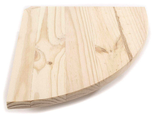 Wood corner shelf - shelf, wooden