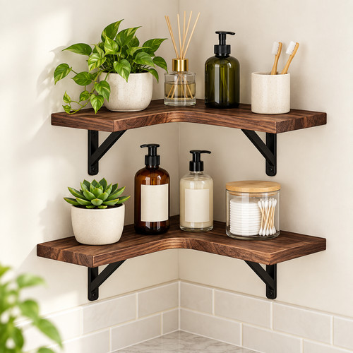 Tier corner wall shelf - 2,