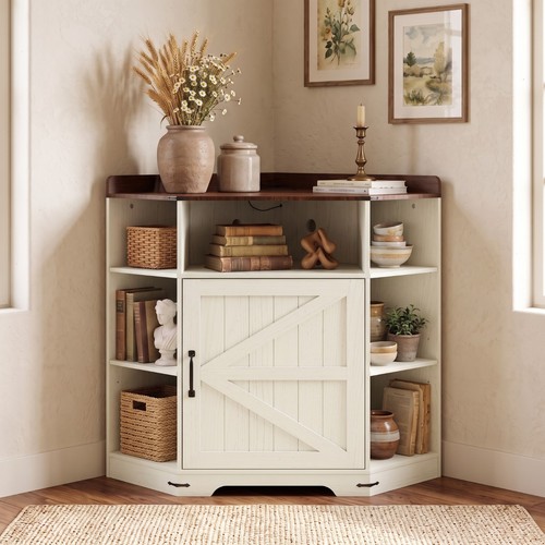 Corner cabinet storage shelf - cabinet,