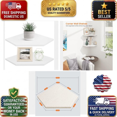 Homode corner wall shelves - corner, set