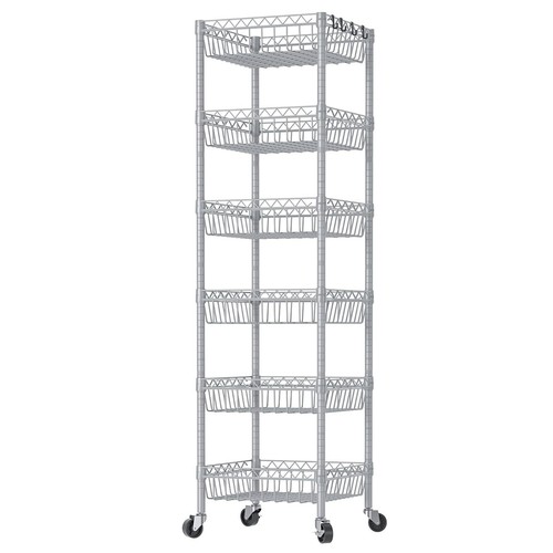 Tier wire shelving unit - wire, with