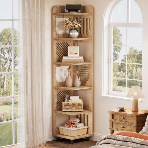 Tier tall corner shelf - 6-tier,