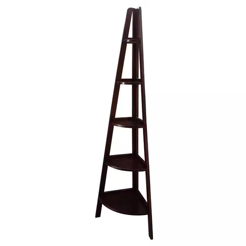 Corner bookshelf ladder shelf - corner,