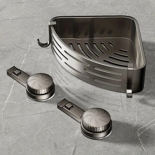 Corner shower shelf with - shower,