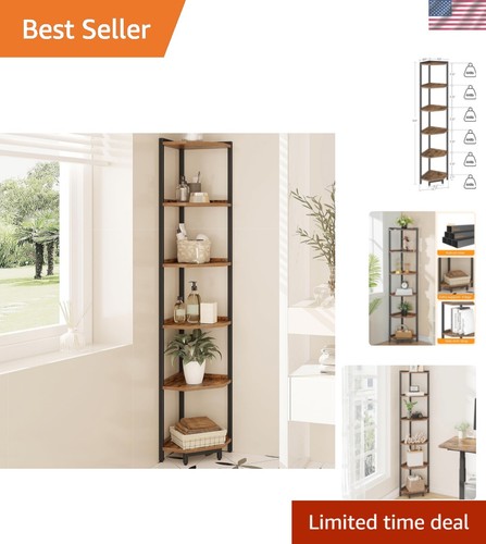 Corner shelf stand tier - corner, 6-tier