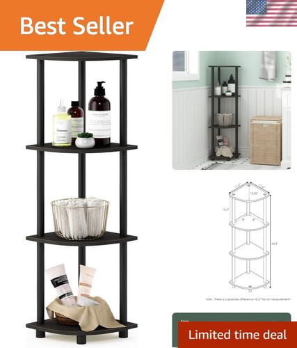 Space saving tier - 4-tier, corner