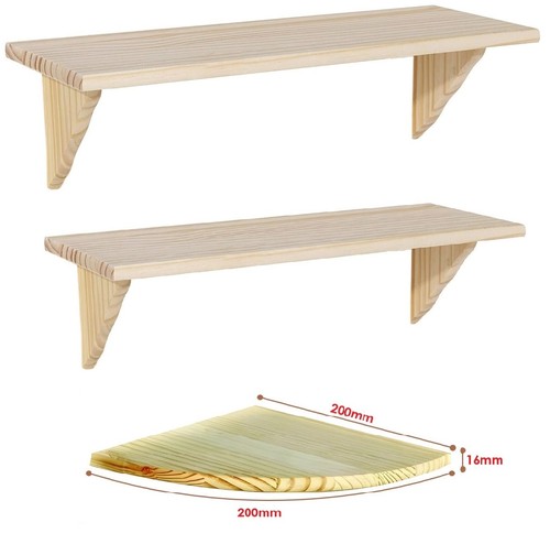 Natural wood wooden - wooden, shelves