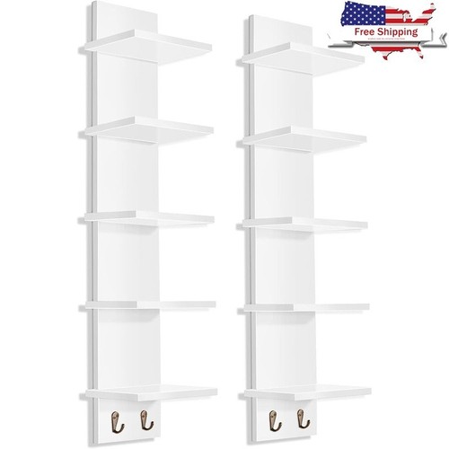 Floating corner wall shelf - shelf, 5
