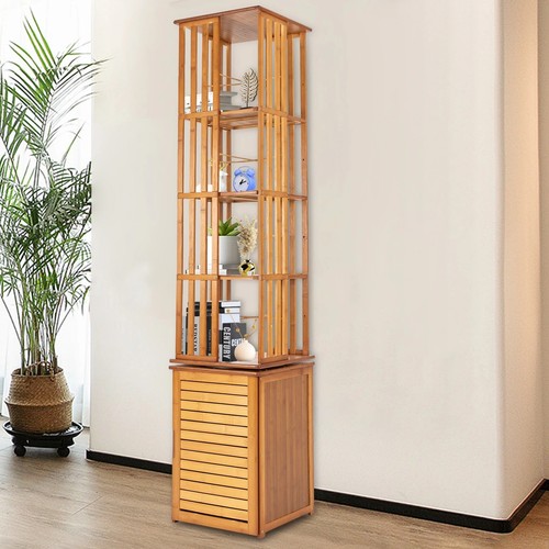 Rotating tier bamboo - tier,