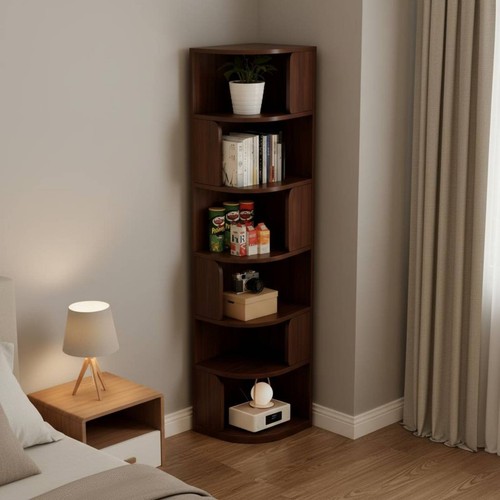 Corner bookcase space saving - bookcase, space-saving