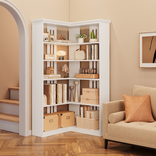 Corner panel bookcase display - bookcase,
