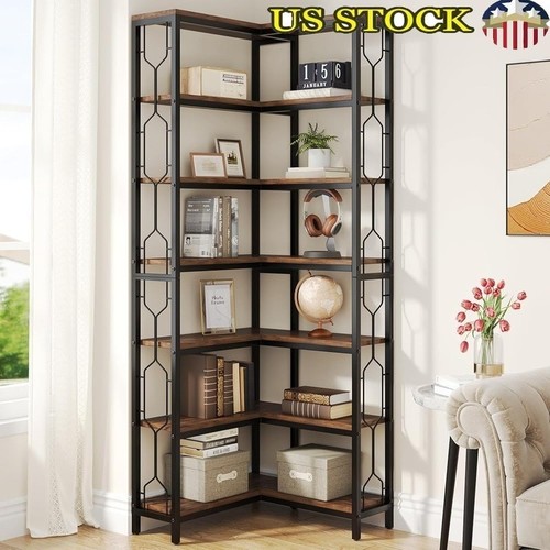 Tier corner shelf - 7-tier, industrial