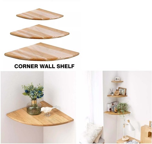 Corner storage shelf natural - storage,