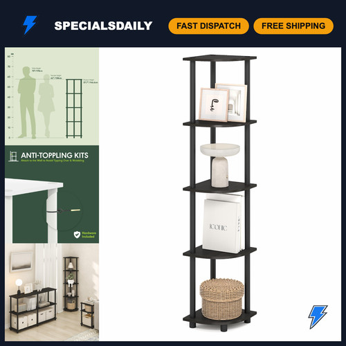 Tier corner bookshelf open - bookshelf,