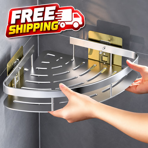 Corner shower shelf aluminum - corner,