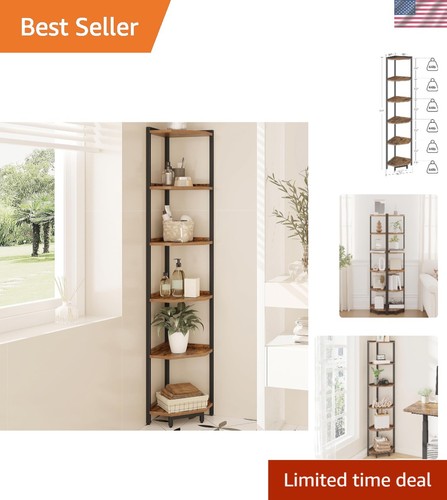 Corner shelf stand six tier - corner,
