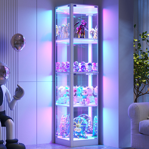 Tall corner curio cabinet - 68",