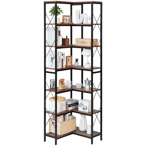 Uimoso tier corner bookshelf - 7,