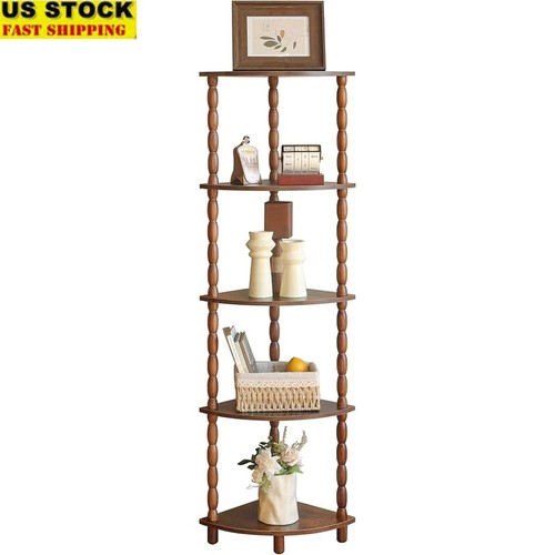 Tier corner shelf wood - corner,