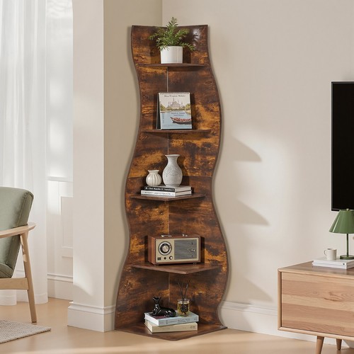 Wavy tier corner shelf tall - 5,