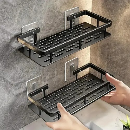 Aluminum shower caddy shelf - aluminum,